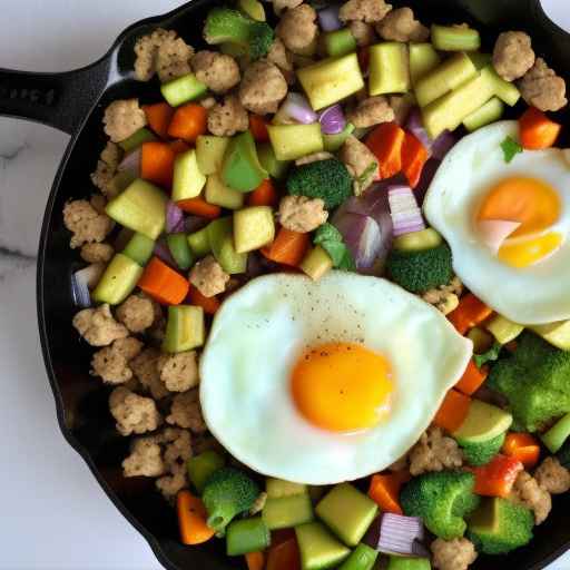 Vegetable and Egg Breakfast Skillet