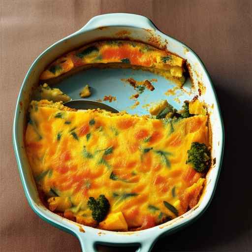 Vegetable and egg casserole