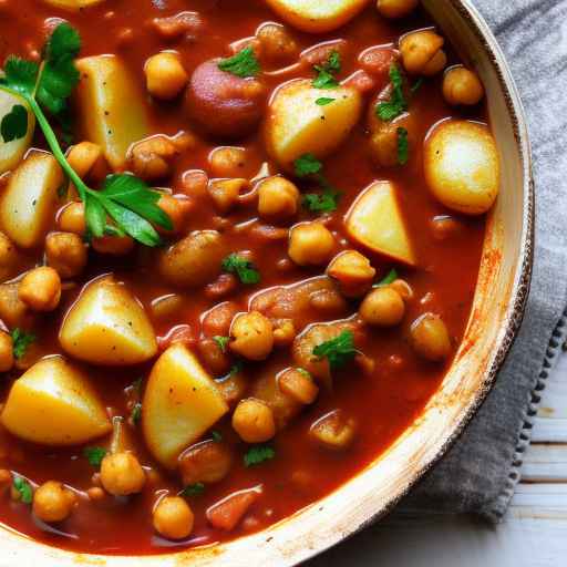 Vegetarian Goulash with Chickpeas and Potatoes
