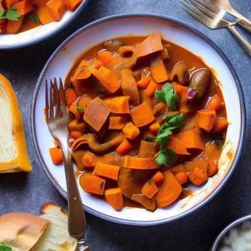 Vegetarian Goulash with Sweet Potatoes and Carrots