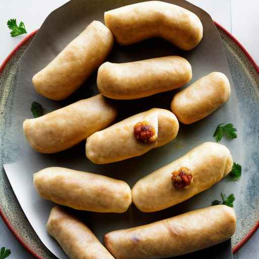 Vegetarian Stuffed Rolls with Bulgur and Chickpeas