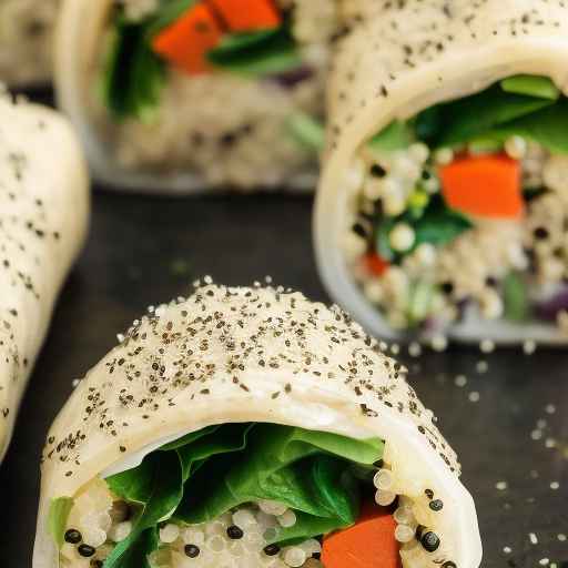 Vegetarian Stuffed Rolls with Quinoa and Vegetables