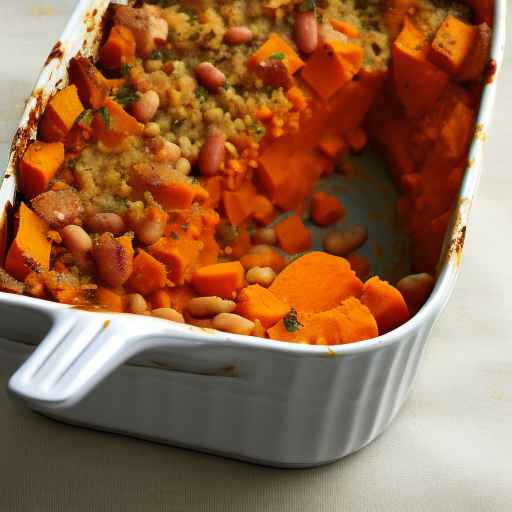 Vegetarian Sweet Potato and Bean Casserole