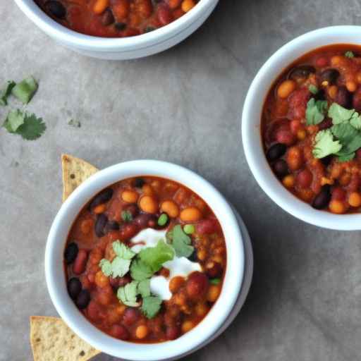 Vegetarian Three-Bean Chili