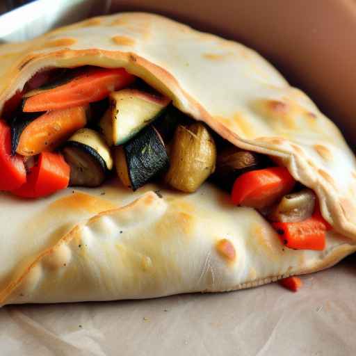 Veggie Calzone with Roasted Vegetables
