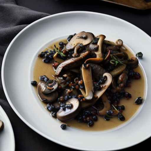 Venison Zharkoye with Wild Mushrooms and Juniper Berries