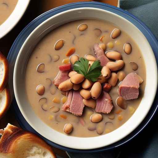 Virginia-style Ham and Peanut Soup with Black-Eyed Peas