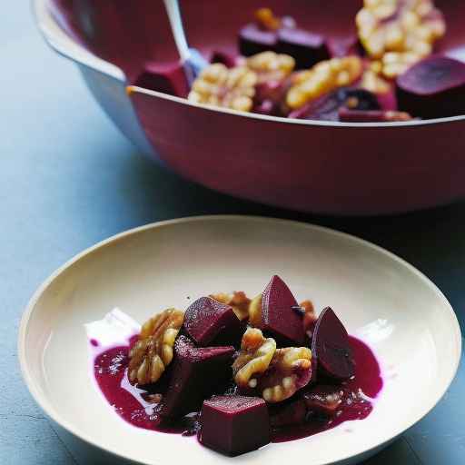 Walnut and Beetroot Satsivi with Tangy Notes