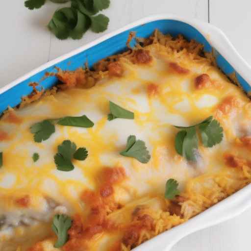 White chicken enchilada casserole