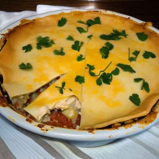 White Chicken Enchilada Pie