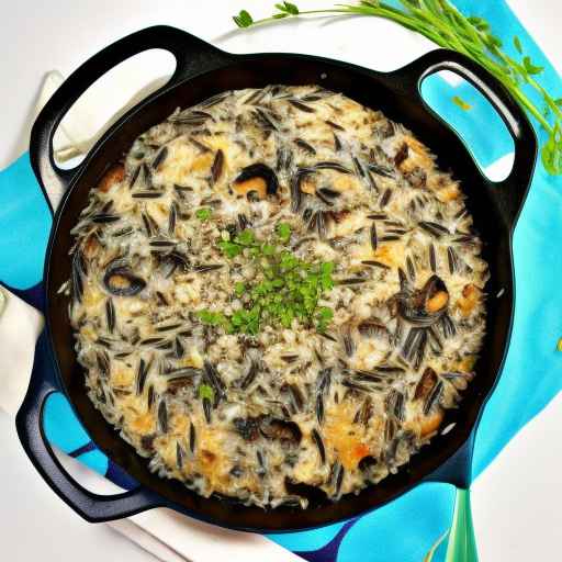 Wild rice and mushroom casserole