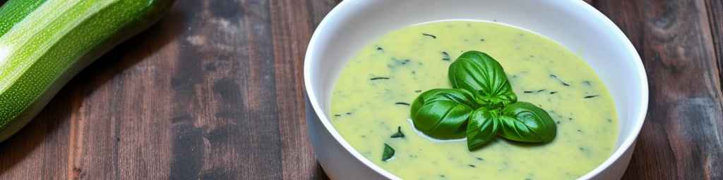 Zucchini and basil soup