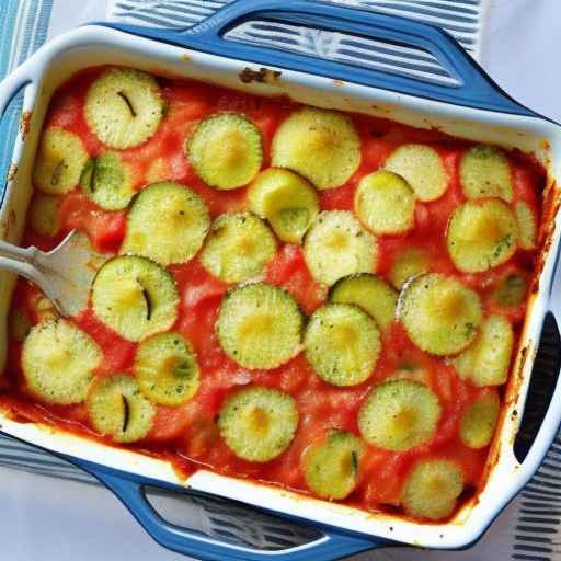Zucchini and tomato casserole